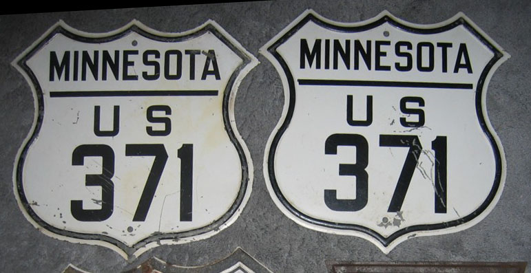 1940s highway marker.