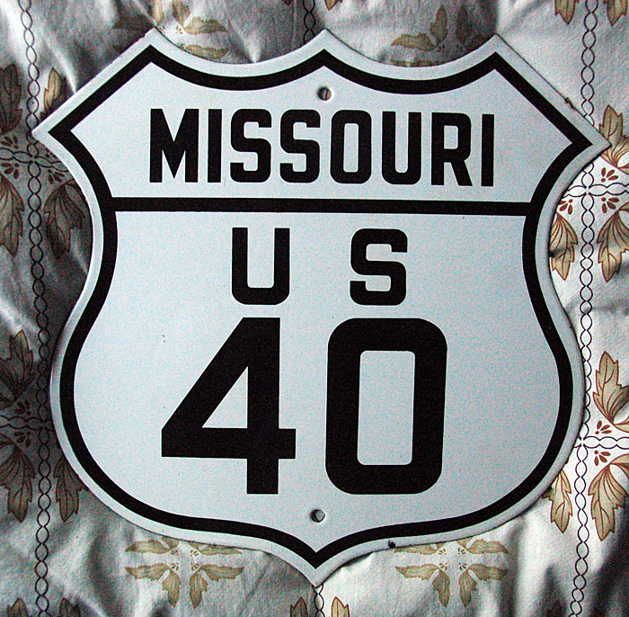 1920s highway marker.