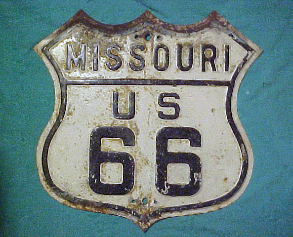 1930s highway marker.