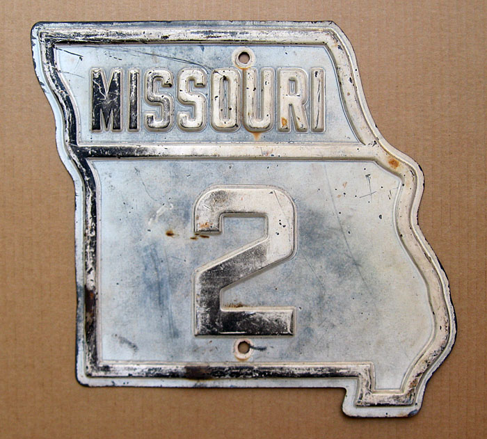 1930s highway marker.