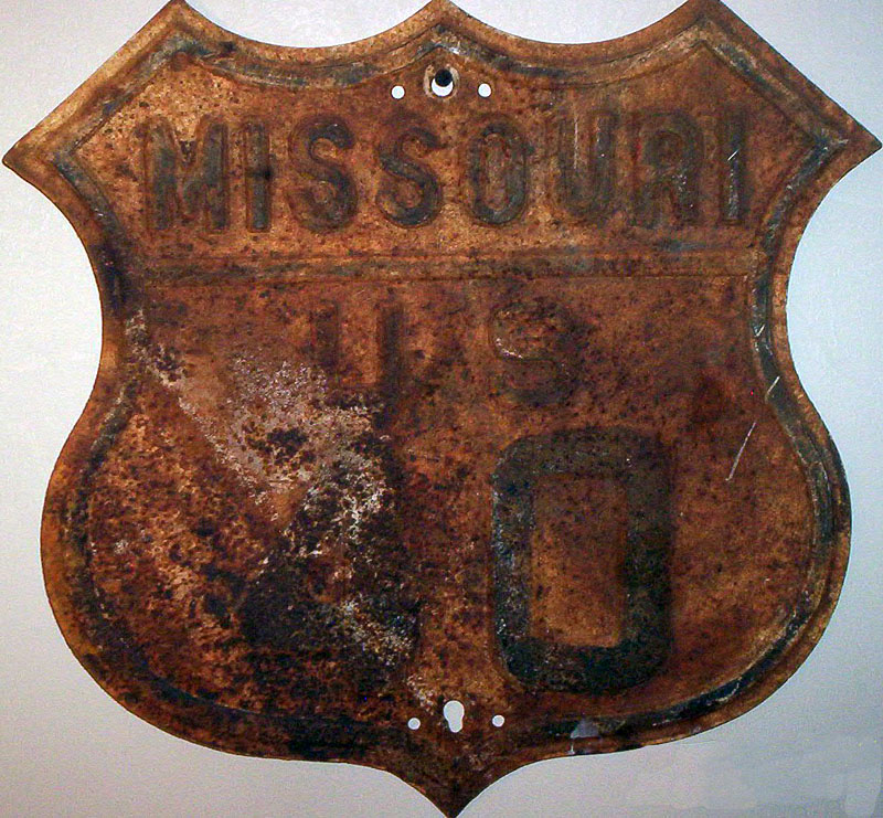 1930s highway marker.