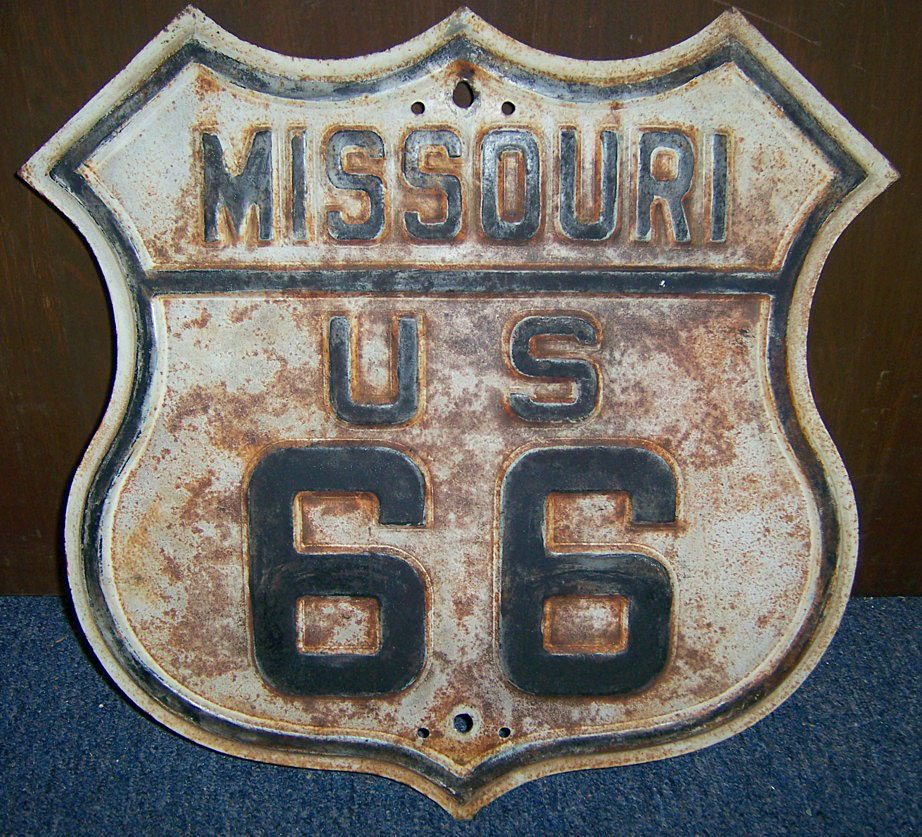 1930s highway marker.