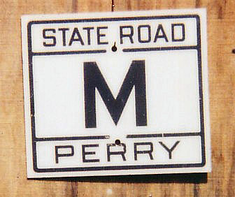 1940s highway marker.