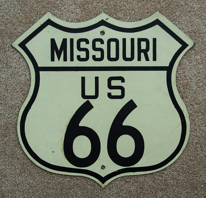 1940s highway marker.