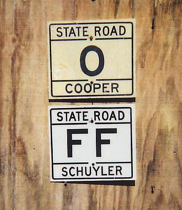 1940s highway marker.
