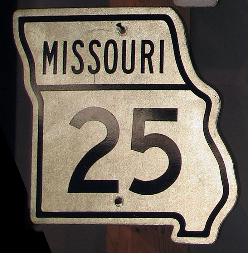 1940s highway marker.