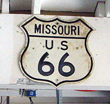 1940s highway marker.