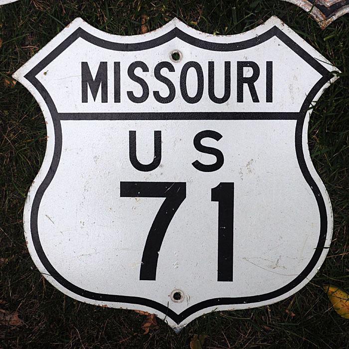 1940s highway marker.