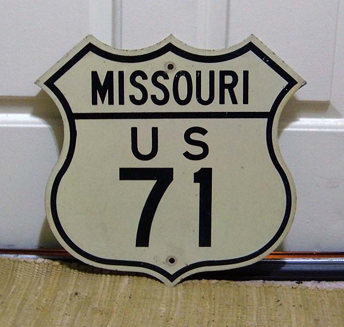 1940s highway marker.