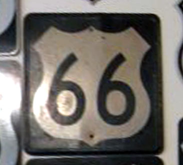 1950s highway marker.