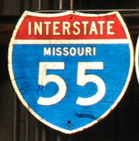 1960s highway marker.