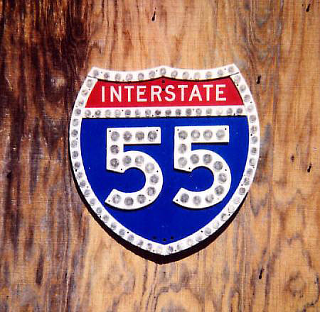 1960s highway marker.