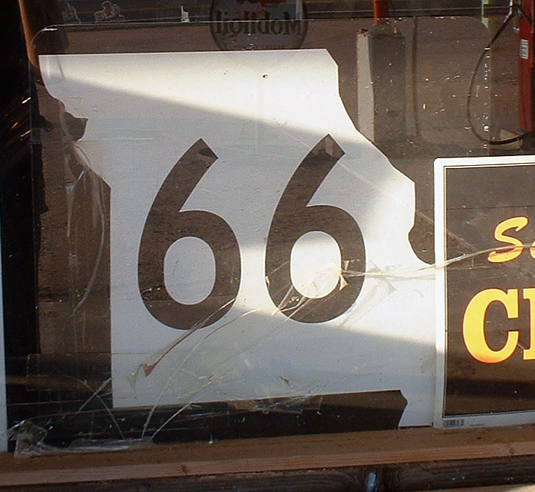 State route 66 in a souvenir shop. When US-66 was decommissioned, MO-66 replaced it in Joplin.
