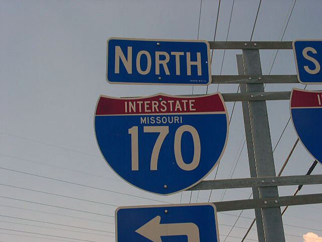 Westbound Missouri 115 at Interstate 170.