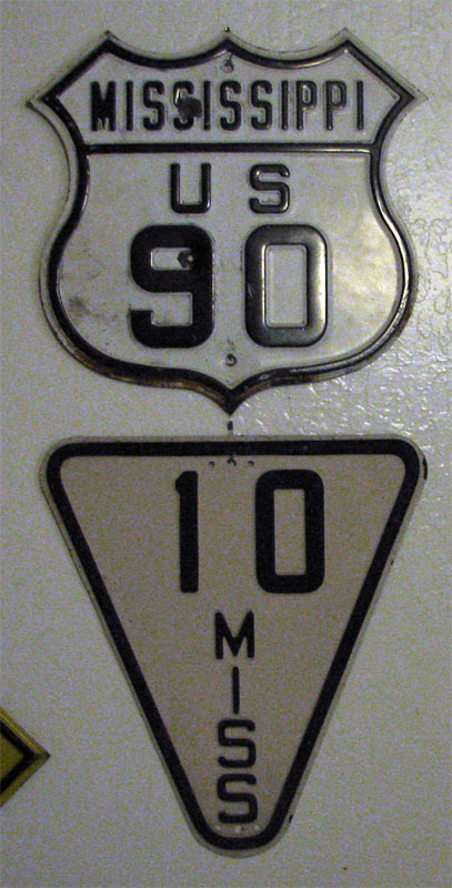 1920s highway marker.