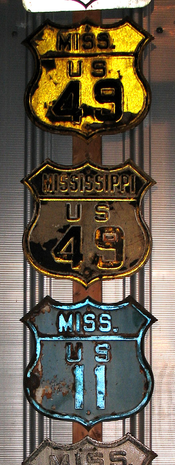 1940s highway marker.