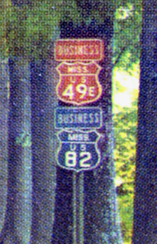 1940s highway marker.