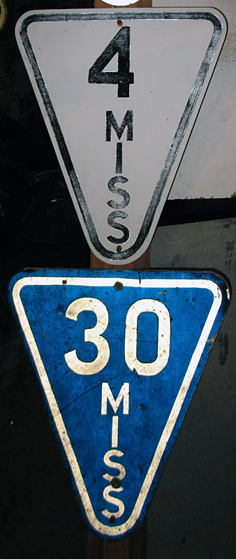 1940s highway marker.