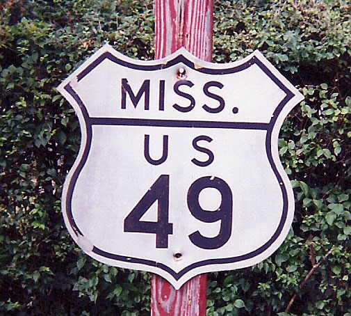 1940s highway marker.
