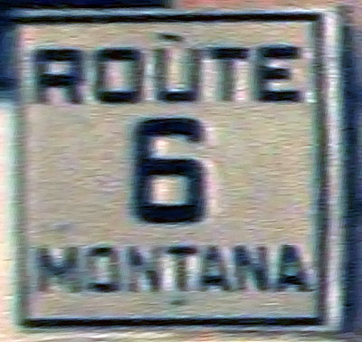 1920s highway marker.