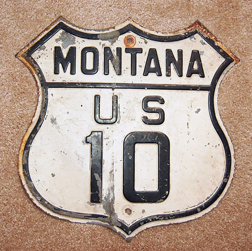 1920s highway marker.