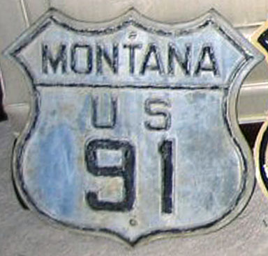 1920s highway marker.