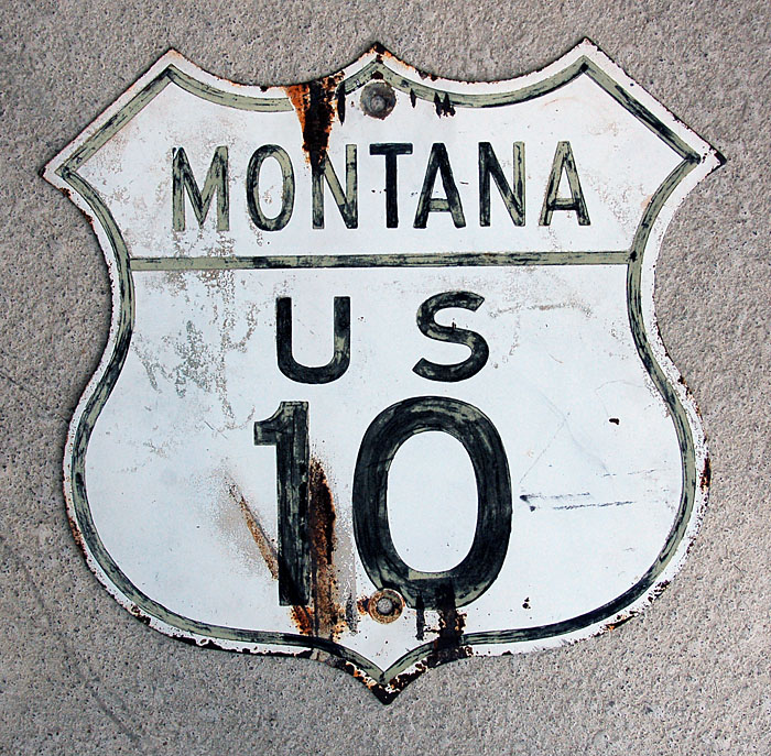 1940s highway marker.