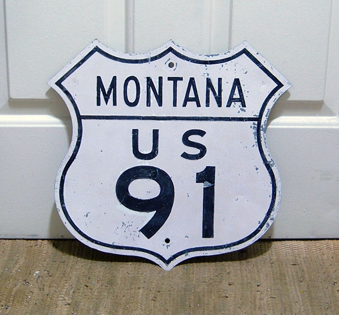 1940s highway marker.
