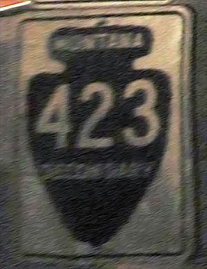 1940s highway marker.