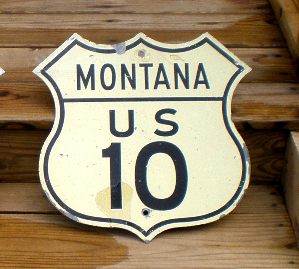 1950s highway marker.