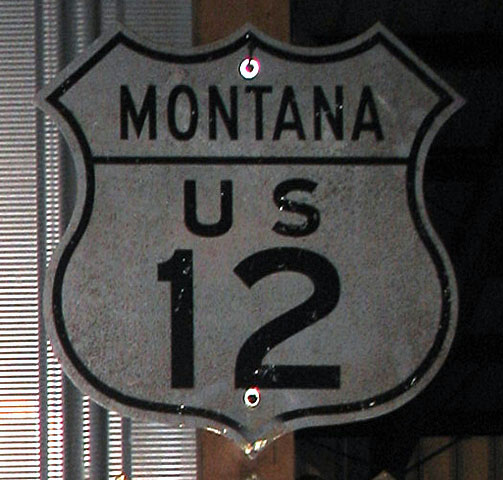 1950s highway marker.
