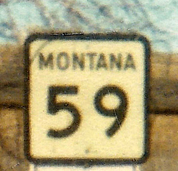 1950s highway marker.