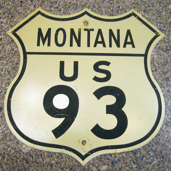 1950s highway marker.