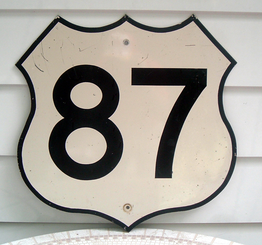 1960s highway marker.
