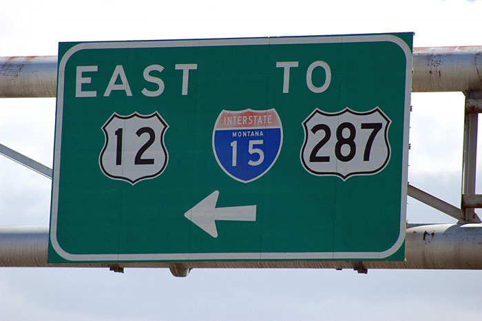 1960s guide sign in Helena.  First