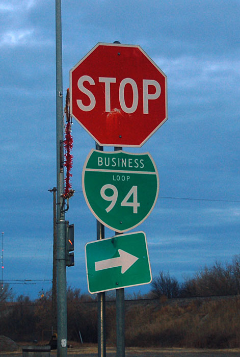 Old US-10 alignment in eastern part of the state.