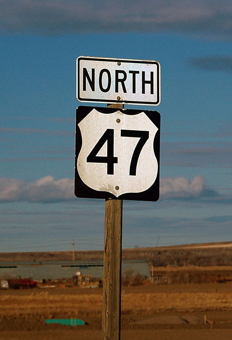 Error shield for state route 47 in Hardin.