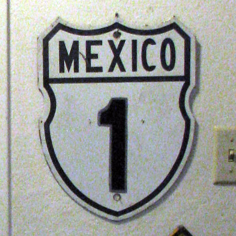 1960s highway marker.