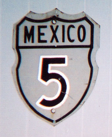 1960s highway marker.