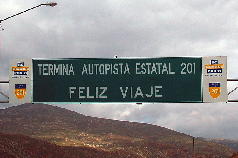 The 201 freeway in Tijuana.