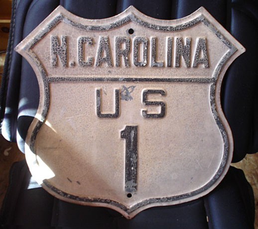 1920s highway marker.