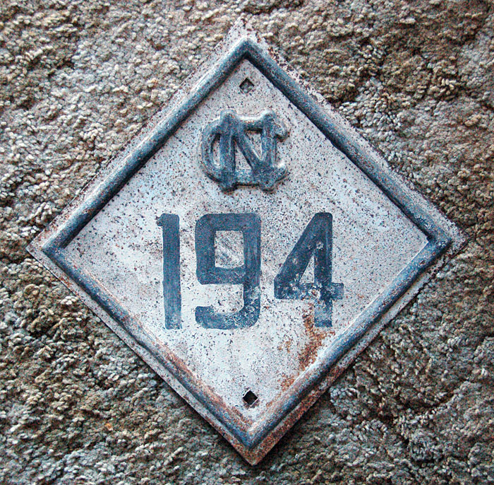 1950s highway marker.