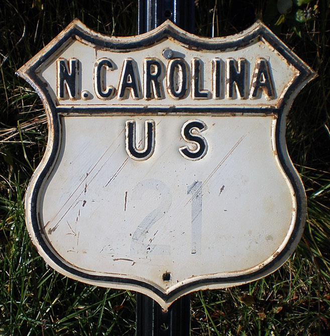 1940s highway marker.