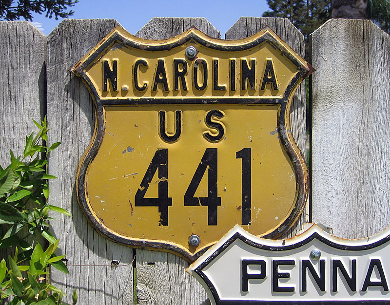 1940s highway marker.