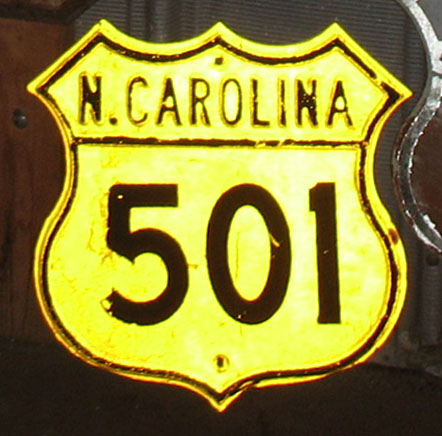 1950s highway marker.