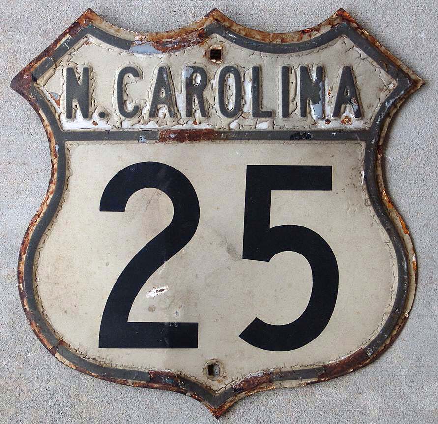 1950s highway marker.