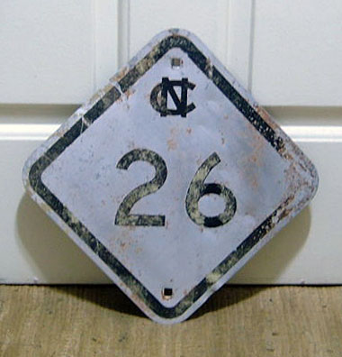 1950s highway marker.
