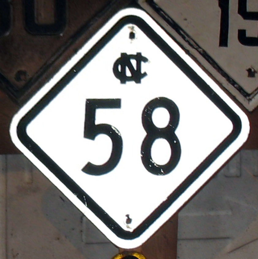 1960s highway marker.