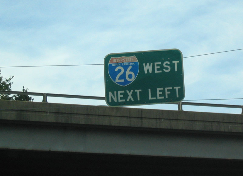 Saluda - Louisiana Avenue northbound at Interstate 26 & U.S. 25-74 (Exit 59).