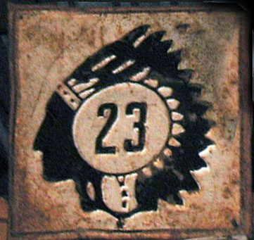 1920s highway marker.
